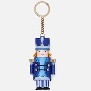 Kate Spade Oh What Fun 3D‎ Nutcracker Key Chain Blue KJ963 Christmas Holiday NWT